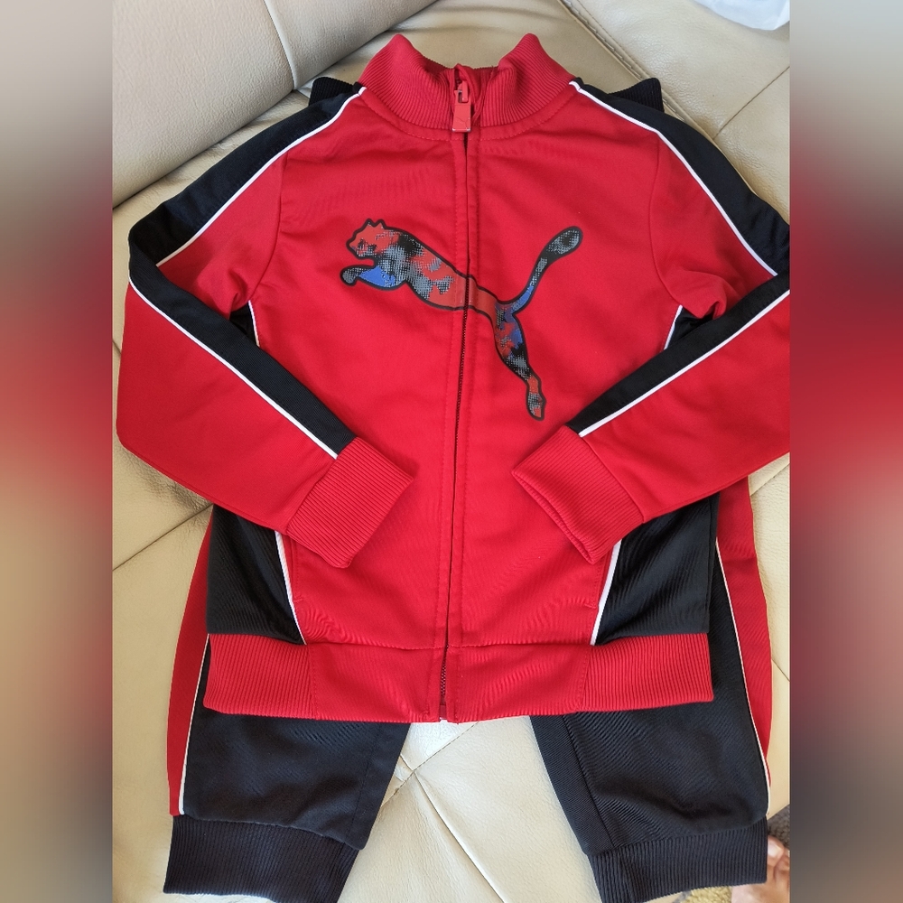 Puma Red and Black Athletic Set